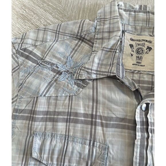 Guess‎ 2007 Western Shirt Snap Front Embroidery Shoulders Size Small - Picture 5 of 7